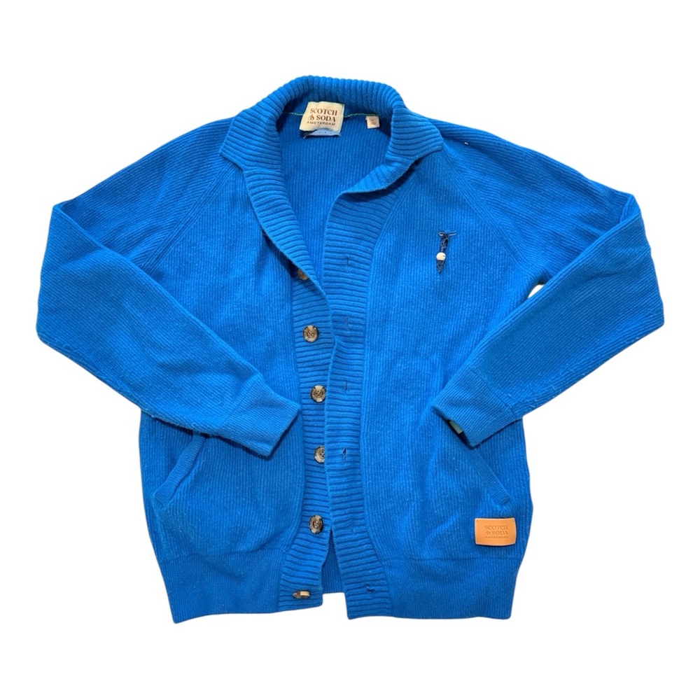 Scotch & Soda Teal Cashmere Blend Cardigan